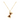 garnet hourglass pendant necklace in gold vermeil