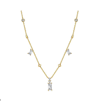 textured gold floral pendant with diamond accents