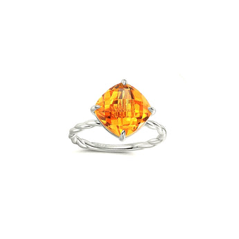 4.7 ct Brazilian yellow quartz ring