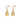 pearl drop earrings in gold vermeil