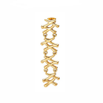 lab-grown diamond drop earrings in 18K gold vermeil copper, available in two sizes with clip-on option