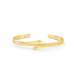 serpentine-inspired drop earrings in 18K gold vermeil copper, sinuous sculptural design
