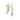 long crystal star drop earrings in 18K gold vermeil copper, 6-7.5cm two-length design
