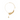 long cultured pearl and zircon chain necklace in 18K gold vermeil copper, 54cm adjustable chain