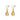 pearl drop earrings in gold vermeil
