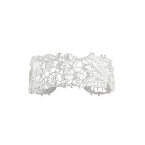 woven lace silver bracelet