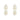 cascading white pearl dangle earrings
