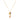 18K gold leaf charm paired with warm citrine and deep garnet drops necklace
