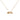  Rouleau 18K gold vermeil miniature scroll pendant necklace with textured surface and curled ends on 40+5cm cable chain by ZéFir

