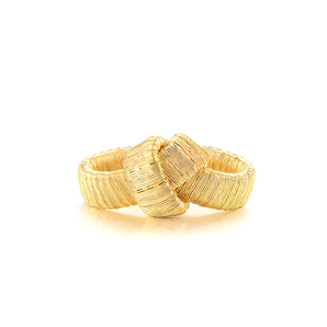  knot-shaped gold ring 