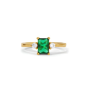  Emerald gold ring