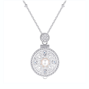 filigree locket necklace