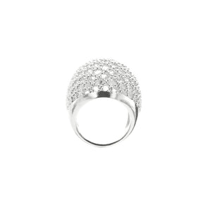 woven silver ring